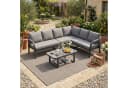 MC Star Gartenlounge-Set 6-Sitzer Grau mit Glas-Couchtisch Bild 4