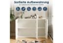 DUMOS Badkommode Badezimmerschrank mit 3 Türen Weiß Bild 3
