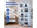 Simurq Glasvitrine mit LED, 2 Glastüren, 4 Ebenen, Schloss Bild 5