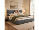 Simurq Polsterbett 140x200 Beige mit Lattenrost Bild 3