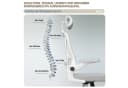 POPOLIC Ergonomischer Bürostuhl Schwarz-Weiß Netzgewebe Bild 3