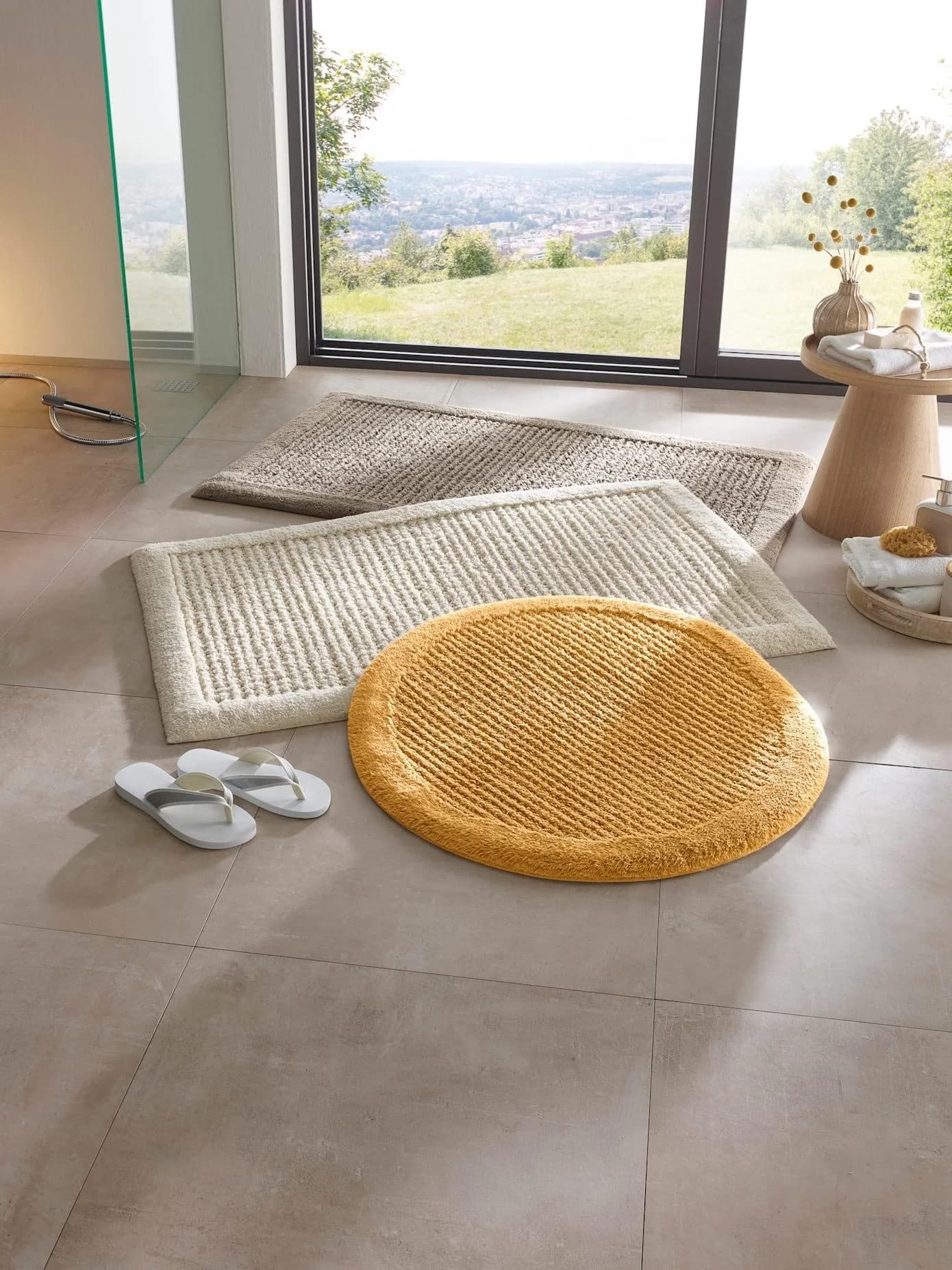Badematte HEINE HOME Gr. 4 Beige 100% Baumwolle