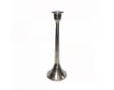 finehomegarden Kerzenständer Nickel 28/35 cm Trumpet Base Metall Bild 1