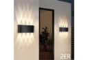 ZMH LED Wandleuchte Außenwandleuchte Schwarz Up Down 7W Wandstrahler Wand Treppenhaus Bild 2