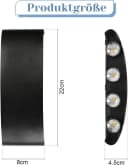 ZMH LED Wandleuchte Außenwandleuchte Schwarz Up Down 7W Wandstrahler Wand Treppenhaus Bild 4