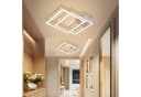 ZMH LED Deckenleuchte Modern Schwarz Quadratisch Drehbar 3000K Bild 3