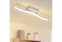 ZMH LED Deckenleuchte Modern Schwarz Silber Wellen Design 3000K Bild 1