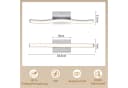 ZMH LED Deckenleuchte Modern Schwarz Silber Wellen Design 3000K Bild 3
