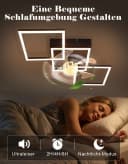 ZMH Deckenventilator mit Beleuchtung Schwarz Dimmbar Fernbedienung Bild 4