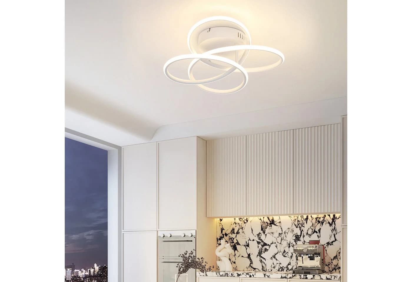 ZMH LED Deckenleuchte Butterfly dimmbar mit Fernbedienung