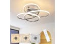 ZMH LED Deckenleuchte Butterfly 41cm Dimmbar Fernbedienung Silber Bild 2