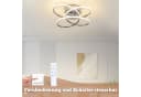 ZMH LED Deckenleuchte Butterfly 41cm Dimmbar Fernbedienung Silber Bild 3