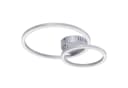 ZMH LED Deckenleuchte 23W Weiß Silber Modern 2-Ringe Design Bild 1
