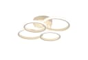 ZMH LED Deckenleuchte 4-Ring Dimmbar Schwarz/Weiß 48W Bild 1
