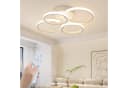 ZMH LED Deckenleuchte 4-Ring Dimmbar Schwarz/Weiß 48W Bild 2