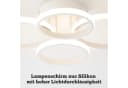 ZMH LED Deckenleuchte 4-Ring Dimmbar Schwarz/Weiß 48W Bild 5