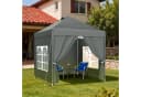 Huracan Faltpavillon Pop Up wasserdicht Anthrazit Bild 2
