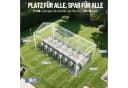Ferghana Pavillon 3x6m Partyzelt Grau Wasserdicht Bild 1