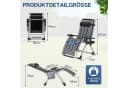 Huracan Gartenliege Klappbar Wetterfest mit Ergonomisches Polster Bild 1