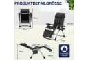 Huracan Gartenliege - Klappbar, Ergonomisch, Mit Kissen Bild 1