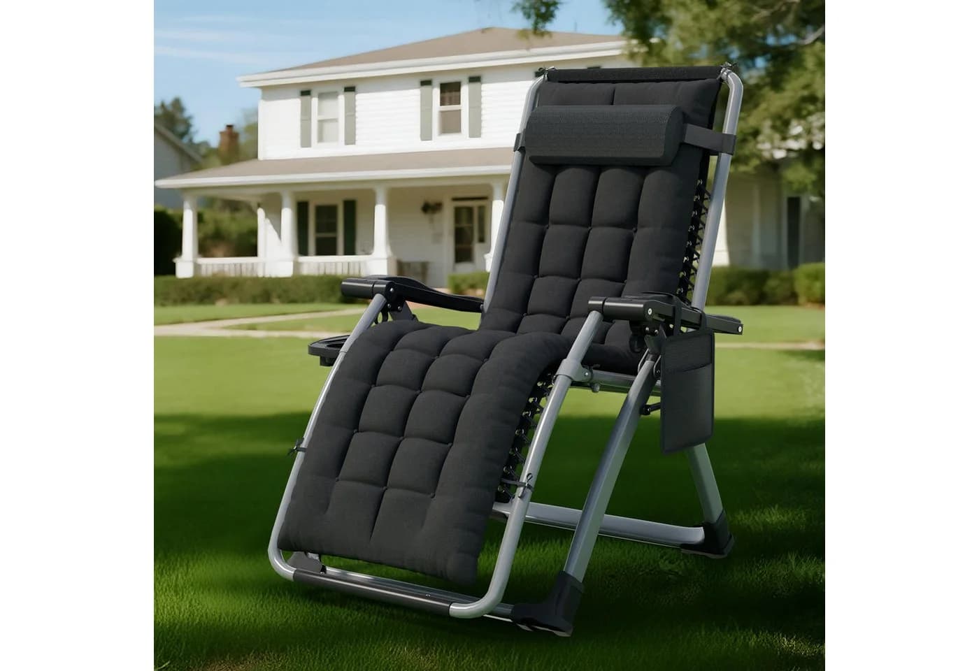 Huracan Gartenliege - Klappbar, Ergonomisch, Mit Kissen - Bild 2