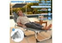 Huracan Gartenliege mit Dach & Kopfkissen 2 St. Klappbar Extra Breit Bild 5