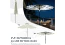 Huracan Sonnenschirm neigbar mit LED, 300/350 cm, Beige/Anthrazit Bild 3