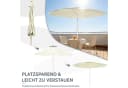 Huracan Sonnenschirm Neigbar Anthrazit/Beige Aluminium Bild 1