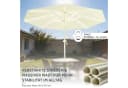 Huracan Sonnenschirm Neigbar Anthrazit/Beige Aluminium Bild 4