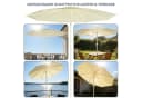 Huracan Sonnenschirm Neigbar Anthrazit/Beige Aluminium Bild 5