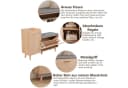 Furnishings Home Schuhbank mit Sitz und Stauraum Beige Bild 5