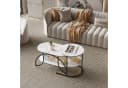 Furnishings Home Couchtisch 2er-Set Gold Marmoroptik Bild 3