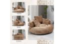 PXloue Schlafsofa Extrabreit Lazy Sofa Gaming Sofa Sitzsack Relaxsessel mit 3 Kissen Bild 4