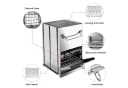 SunJas K-3250 Klappbarer Campingkocher Edelstahl Tragbar Bild 5
