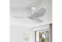 Sofucor Deckenventilator ohne Licht, DC, 96,5cm, drei weiße Flügel, mit Fernbedienung, Timer, 6 Geschwindigkeiten, Sommer und Winter einstellbar Bild 4