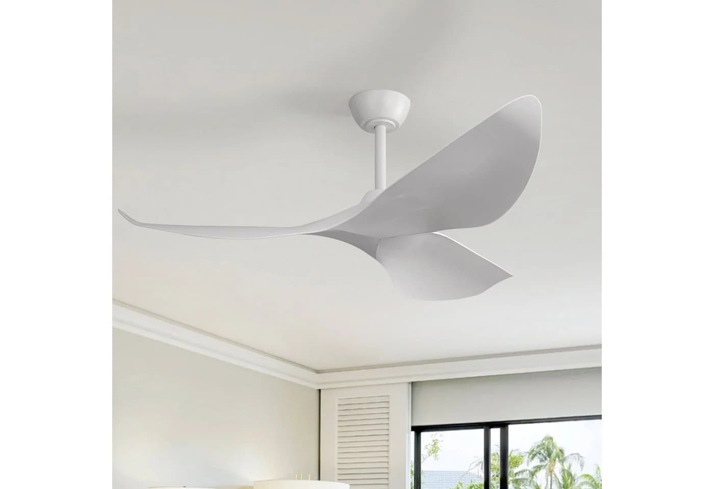 Sofucor Deckenventilator 132cm Weiß DC Fernbedienung 3 Flügel - Bild 2
