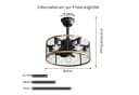 Sofucor Deckenventilator mit Licht, 51 cm, 7 ABS-Flügel, 6 Stufen, 3 Stangen Bild 1