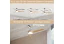 Sofucor Deckenventilator mit LED-Beleuchtung 3 ABS-Flügel 6 Geschwindigkeitsstufen Bild 5