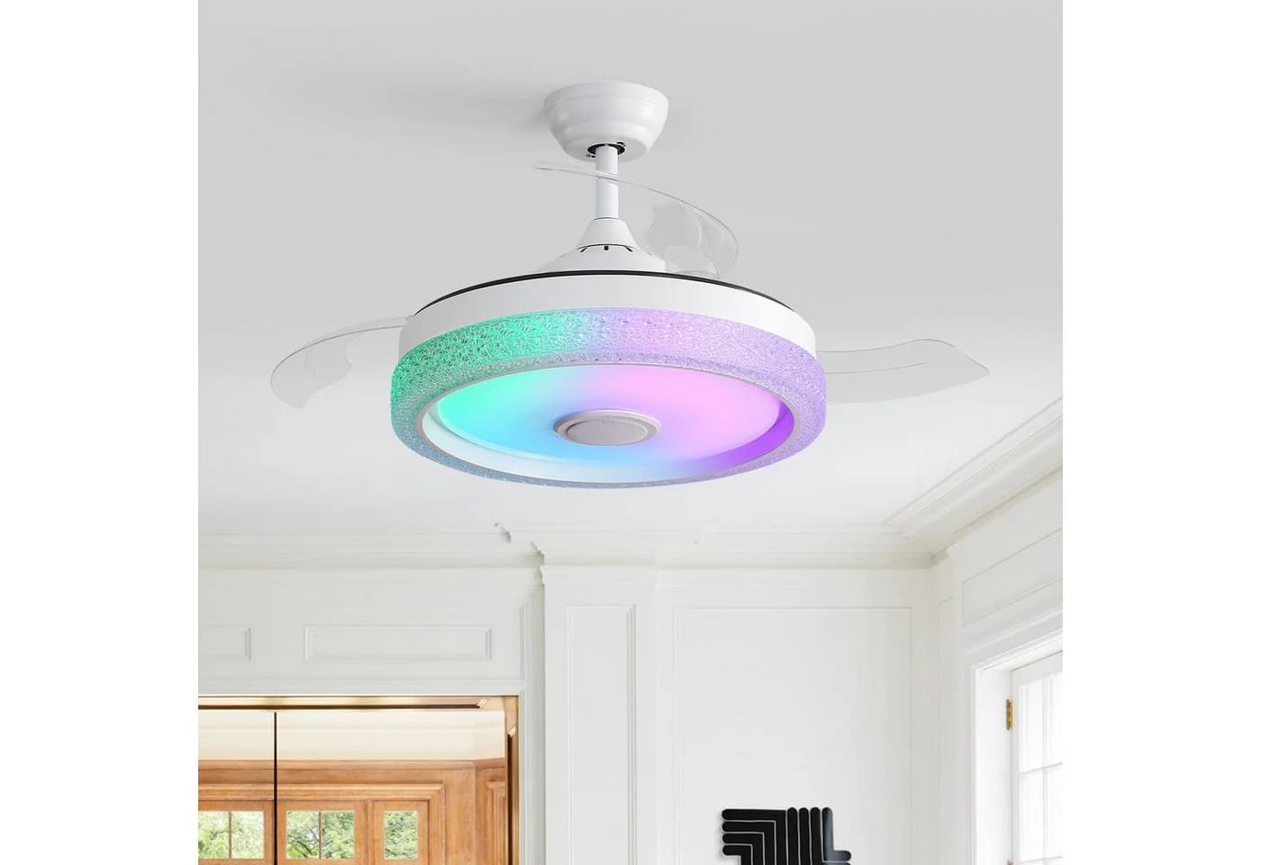 Sofucor Deckenventilator 107 cm mit LED-Beleuchtung und RGB-Licht - Bild 2
