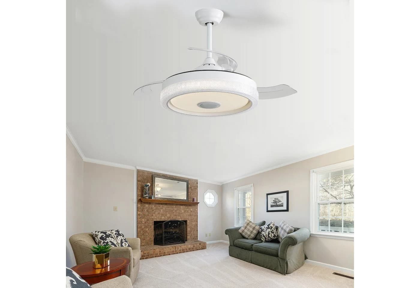 Sofucor Deckenventilator 107 cm mit LED-Beleuchtung und RGB-Licht - Bild 4