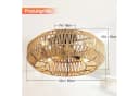 Sofucor Deckenventilator Farmhouse 56 cm Gelb Bild 1