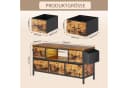 Dripex Lowboard TV Schrank für Fernseher bis 43 Zoll mit RGB-LED-Beleuchtung Bild 5