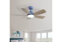 Sofucor Deckenventilator mit LED-Beleuchtung und Fernbedienung Blau Bild 2
