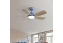 Sofucor Deckenventilator mit LED-Beleuchtung und Fernbedienung Blau Bild 5