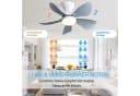 Sofucor Deckenventilator mit LED-Beleuchtung und Fernbedienung, 6 ABS-Flügel, Timer, 3 Farbtemperatur, 6 Geschwindigkeiten Bild 5