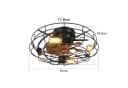 Sofucor Deckenventilator 51 cm Schwarz mit Licht und Fernbedienung Bild 1