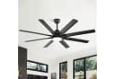 Sofucor Deckenventilator 167,5 cm Mattschwarz mit Fernbedienung und App-Steuerung Bild 3