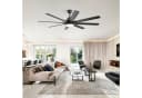 Sofucor Deckenventilator 167,5 cm Mattschwarz mit Fernbedienung und App-Steuerung Bild 4
