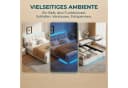PXloue Stauraumbett Polsterbett cremeweiß mit LED-Licht Bild 5