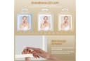 HOMALL Schminktisch Eingebaute LED-Beleuchtung, einstellbare Helligkeit, mit 7 Schubladen Bild 4